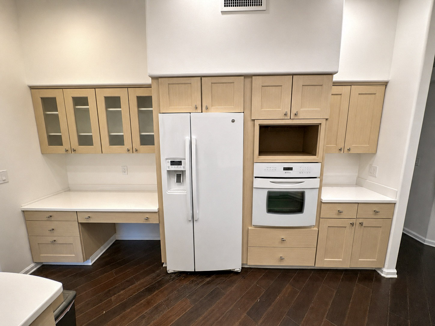 Scottsdale kitchen cabinetry completed in light wood Bodaq architectural film
